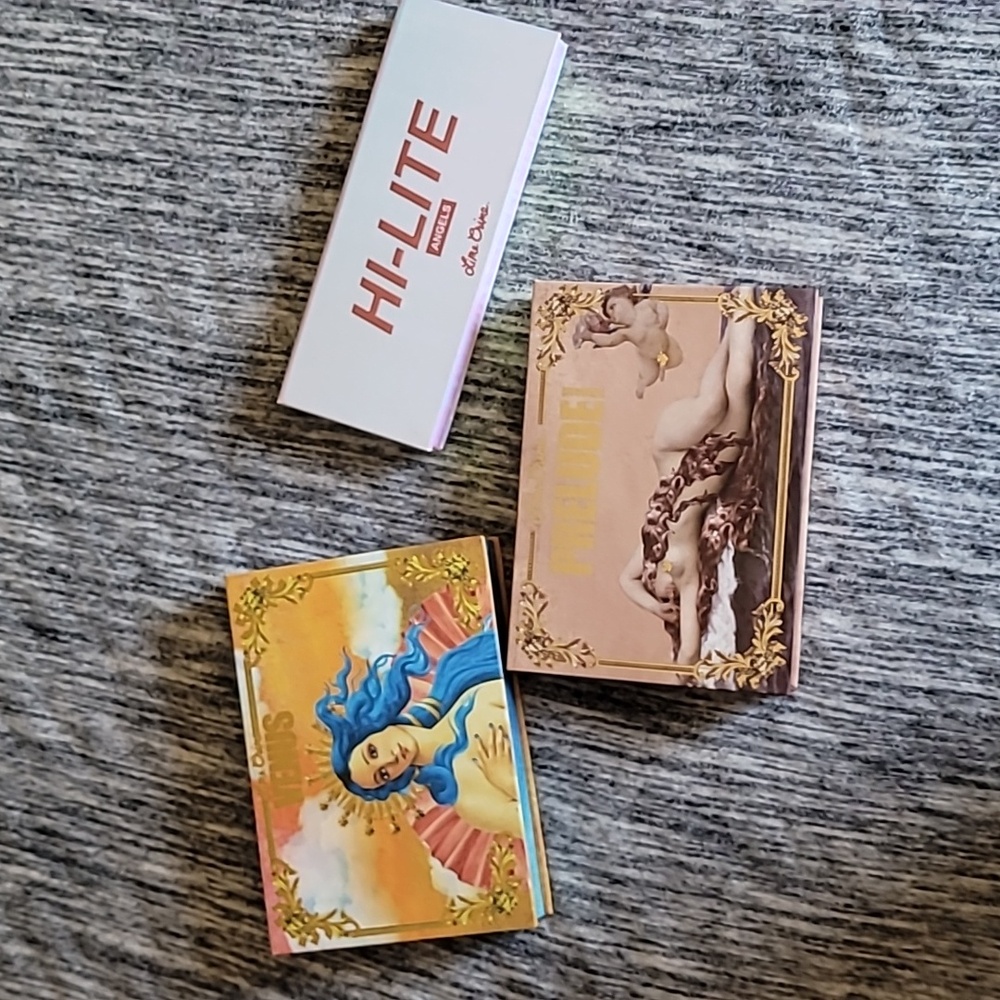 Lot 3 limecrime venus prelude angels eyeshadow highlight palettes Lime Crime